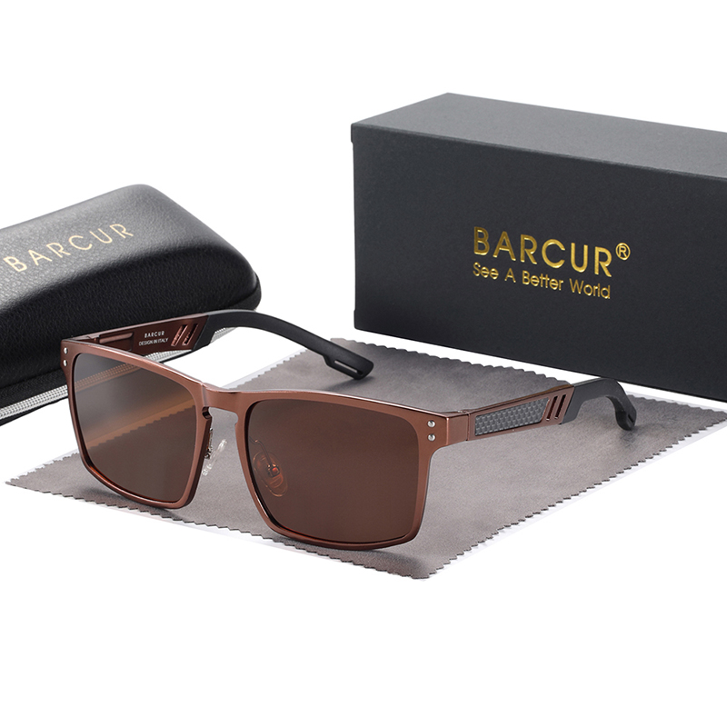 BARCUR – Γυαλιά Ηλίου Active Stainless Καφέ Σκελετός & Καφέ Φακός Polarized (6580)